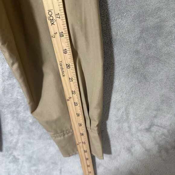 Vintage Cabelas Jacket Mens L Tan Hunting Shooting Fishing Safari Field Belted - Picture 7 of 9